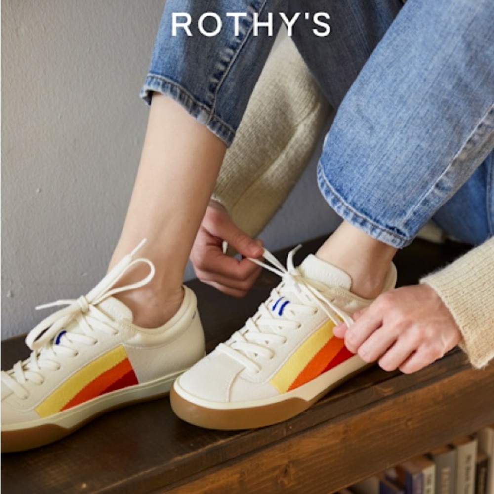 NWOT Rothy’s Candy Stripe Sneaker